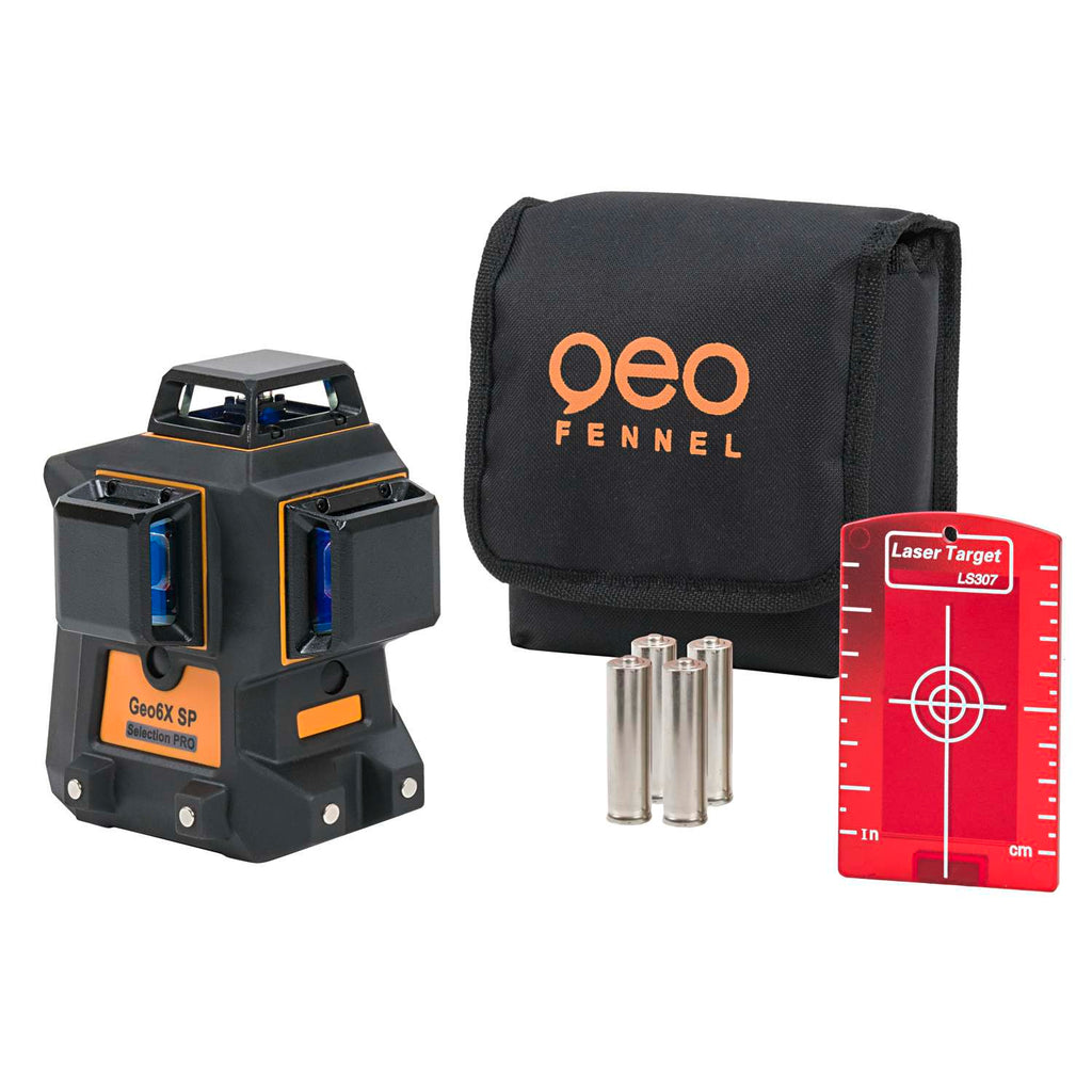geoFENNEL streglaser Geo6X rød 3 x 360°